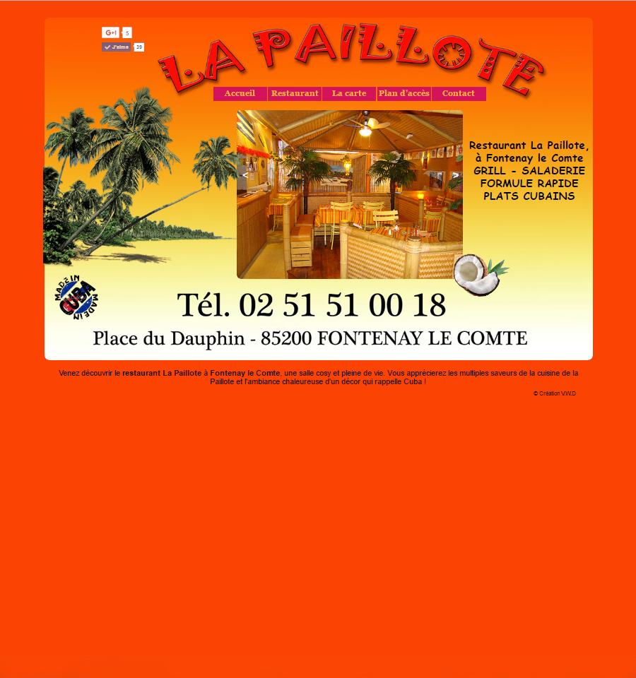 restaurant la paillote à fontenay le comte